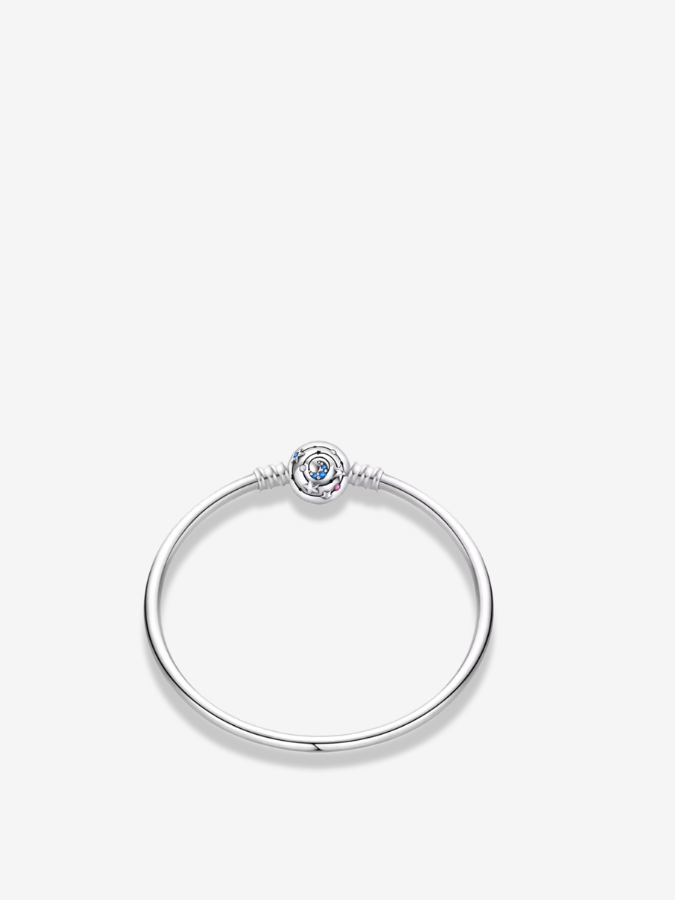 Blue Bloom Bangle Bracelet