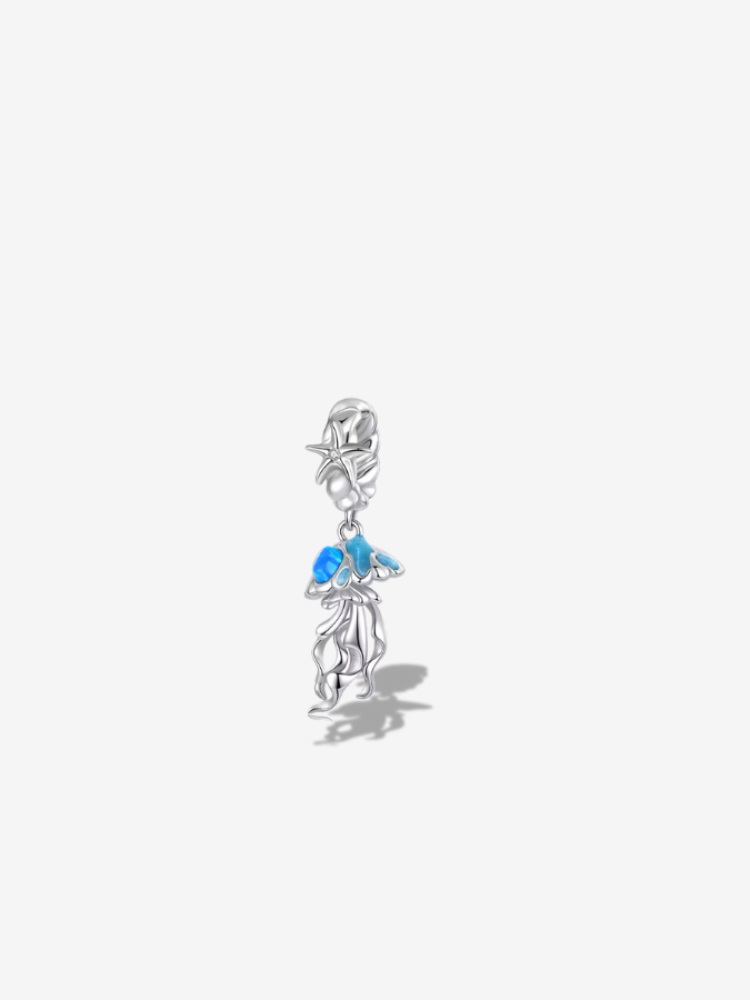 Blue Sea Dragon Dangle Charm