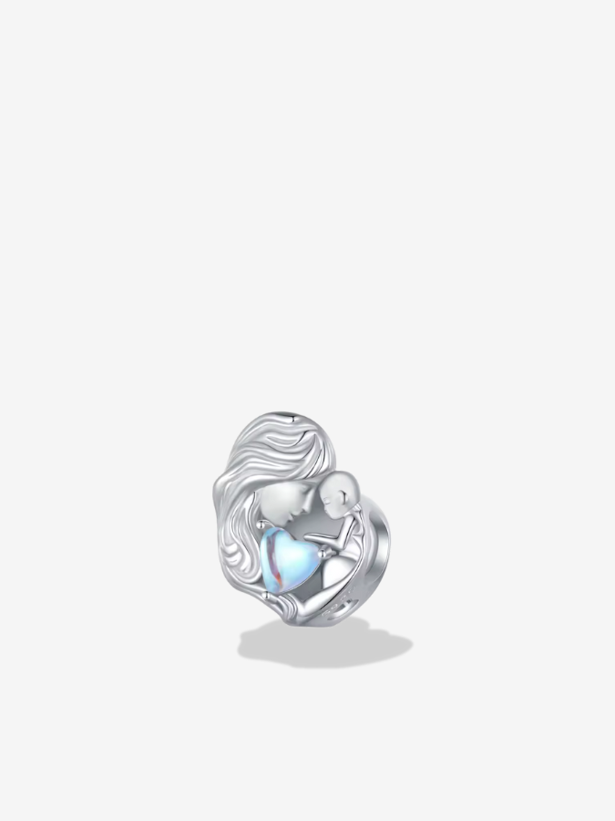 Mother & Child Heart Charm