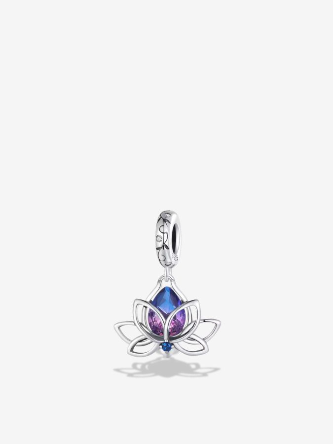 Radiant Lotus Blossom Charm