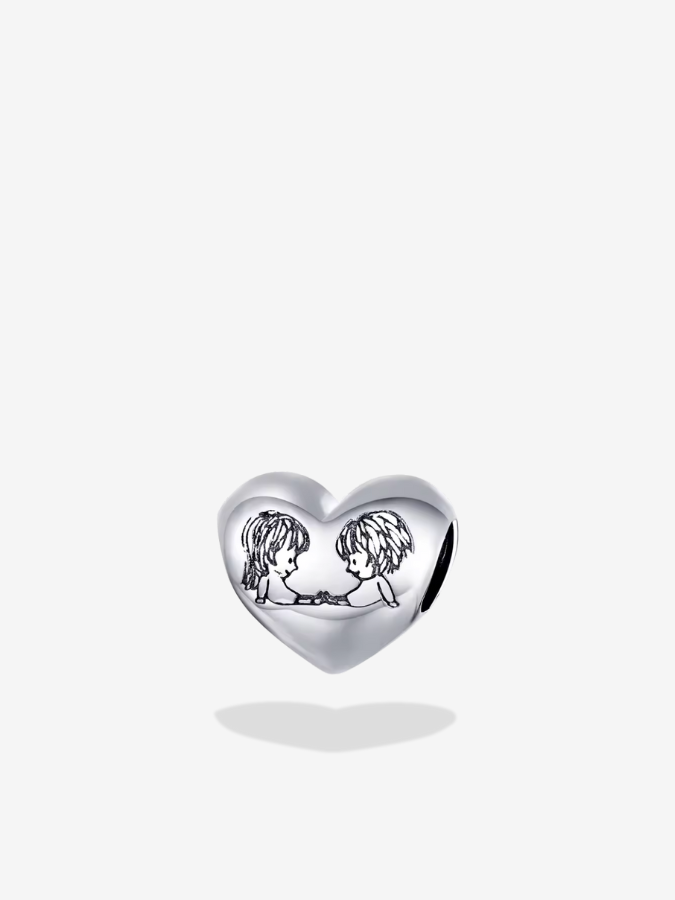 Childhood Love Heart Charm