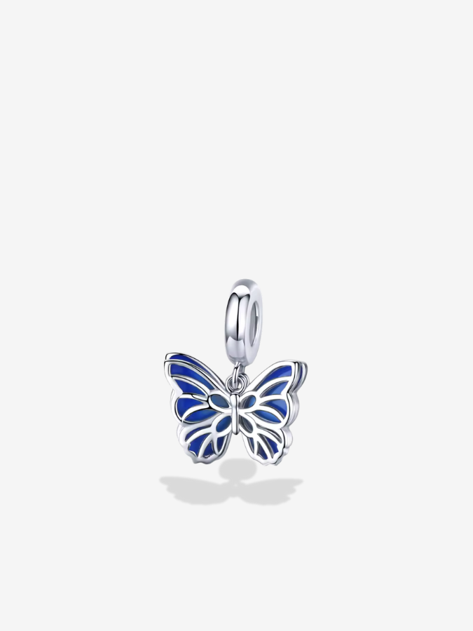 Blue Wings Butterfly Charm