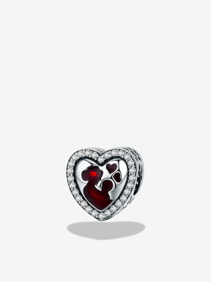 Mother & Child Heart Charm