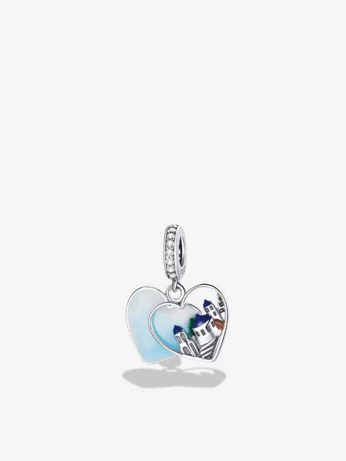 Santorini Escape Heart Charm
