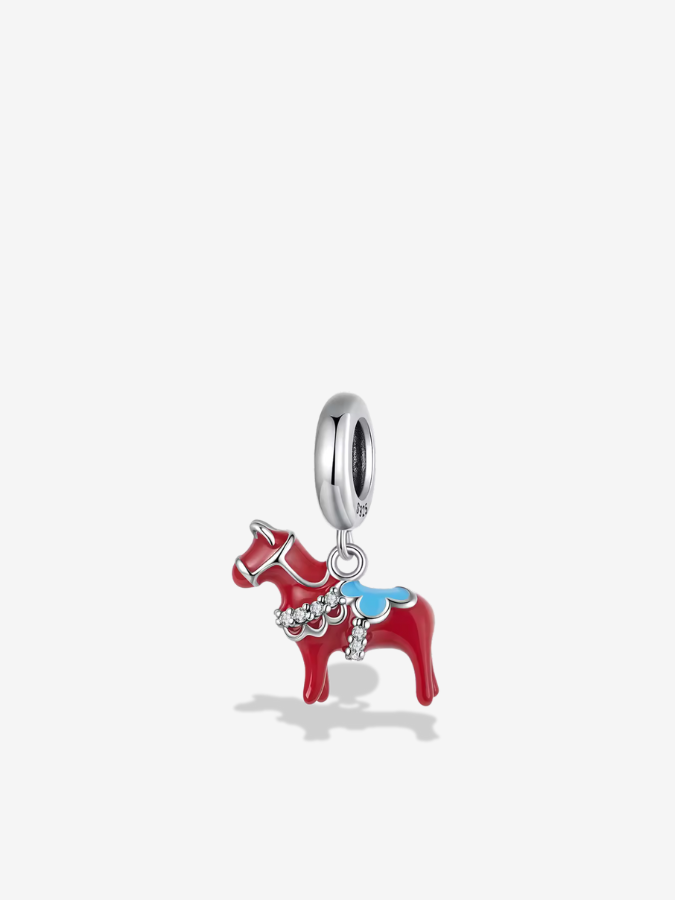 Red Dala Horse Charm