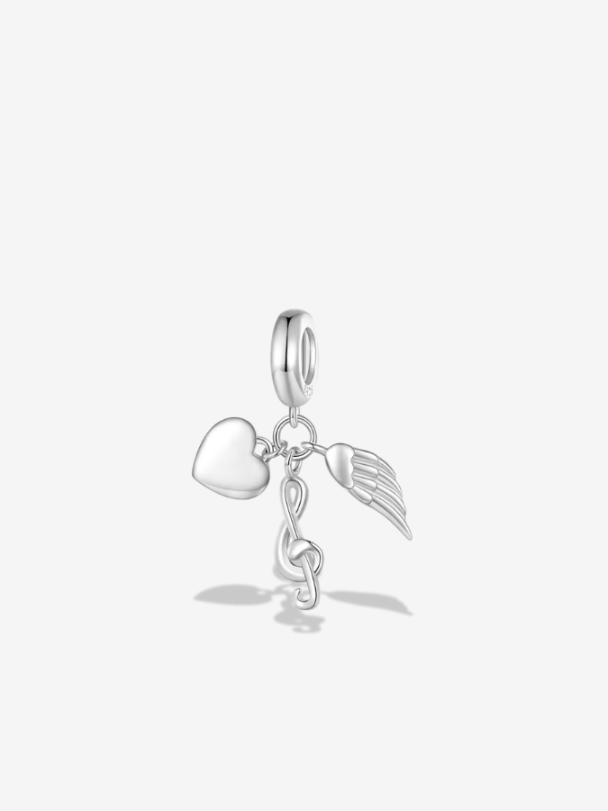 Love, Music & Wings Charm