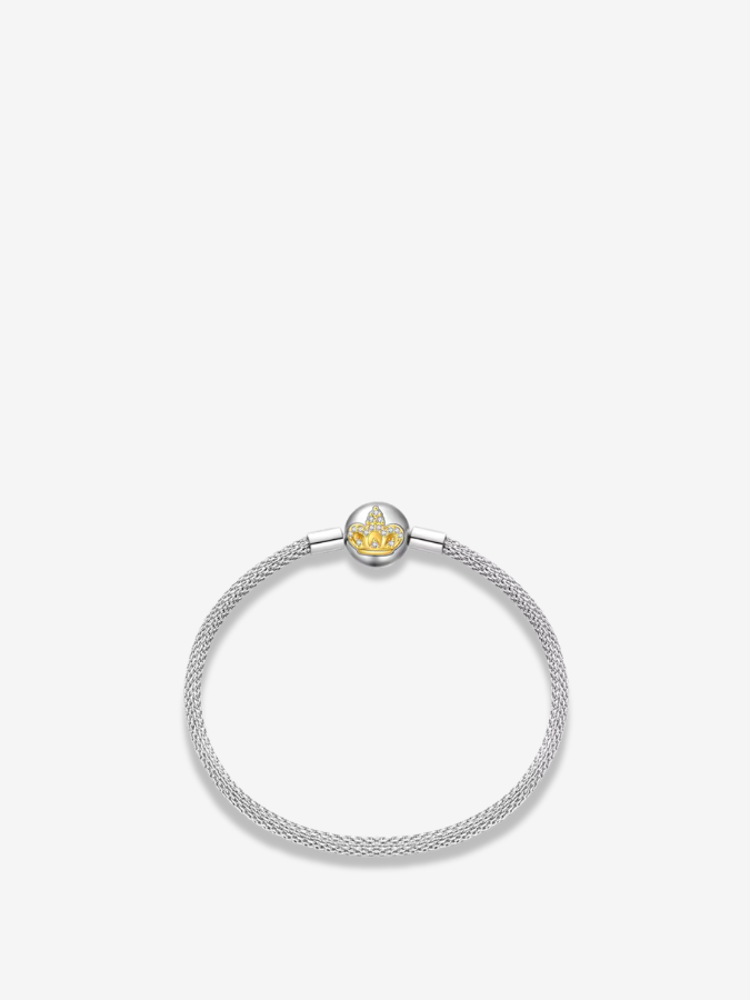 Golden Crown Mesh Bracelet