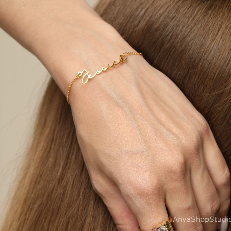 Minimalist Custom Name Bracelet