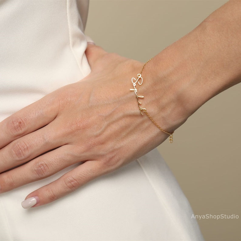Minimalist Custom Name Bracelet