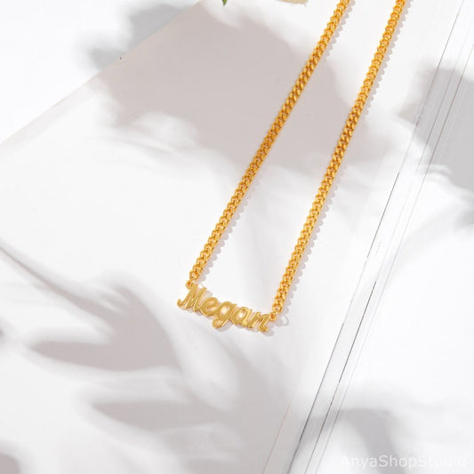 Gothic Custom Name Necklace