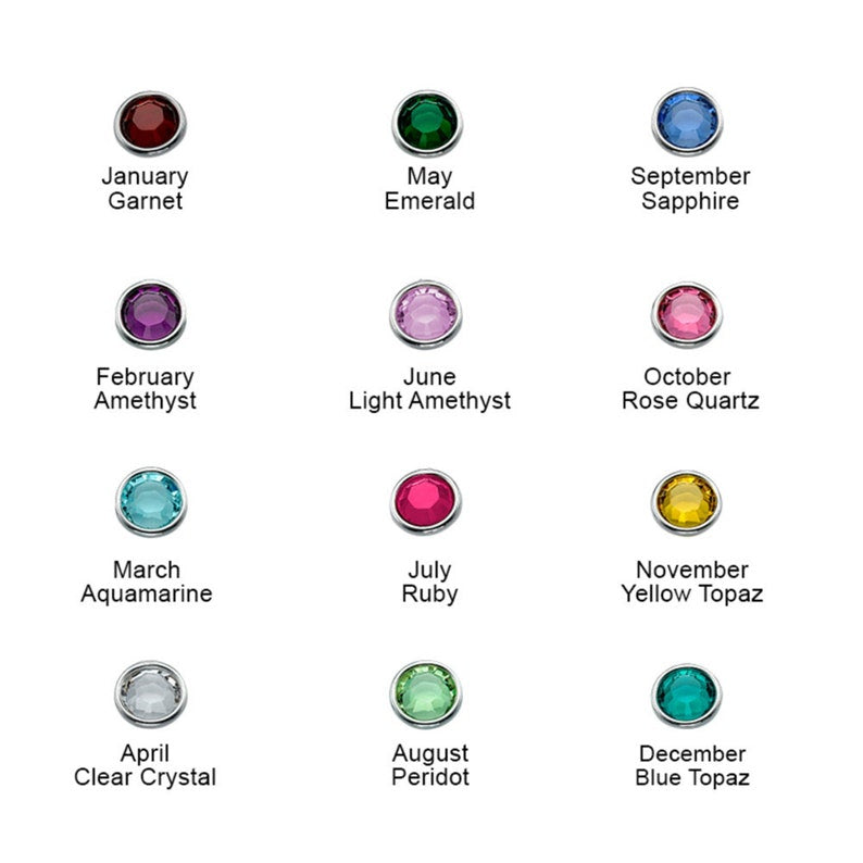 Custom Name Birthstone Necklace
