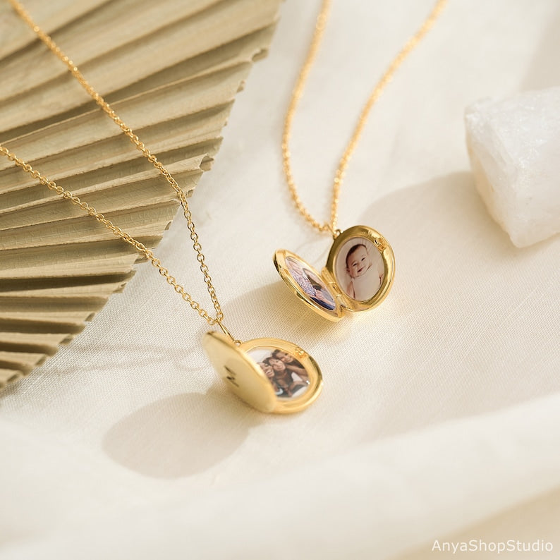 Custom Photo Locket Necklace