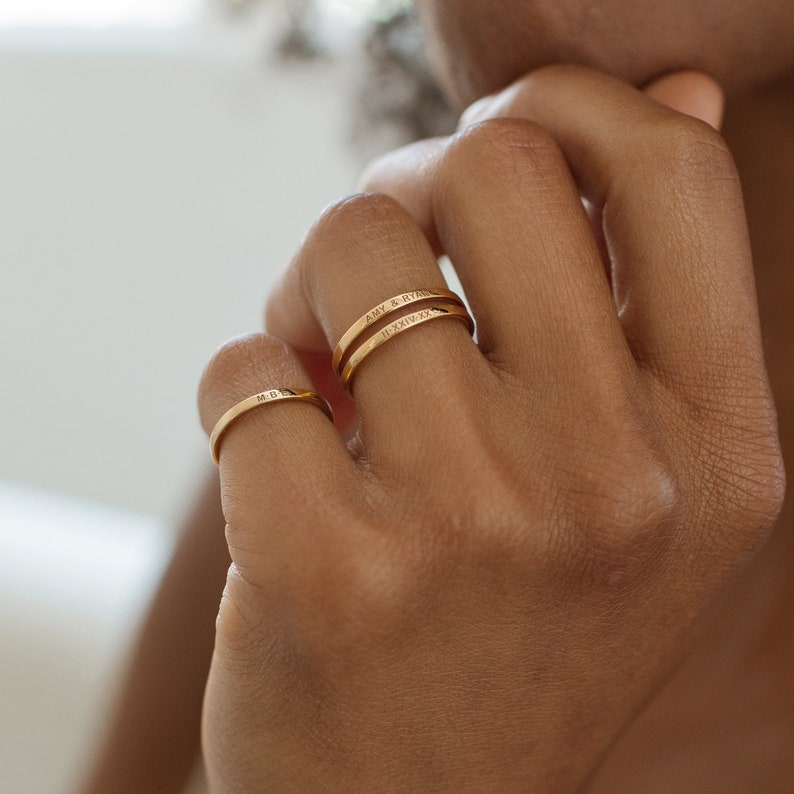 Custom Engraved Name Ring