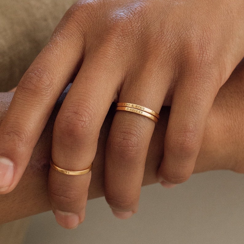Custom Engraved Name Ring