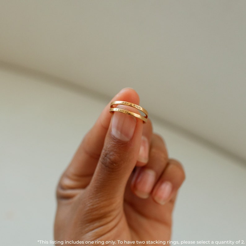 Custom Engraved Name Ring