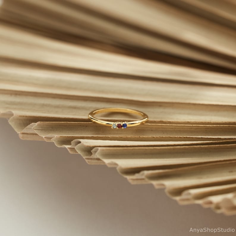 Custom Multi-Birthstone Ring