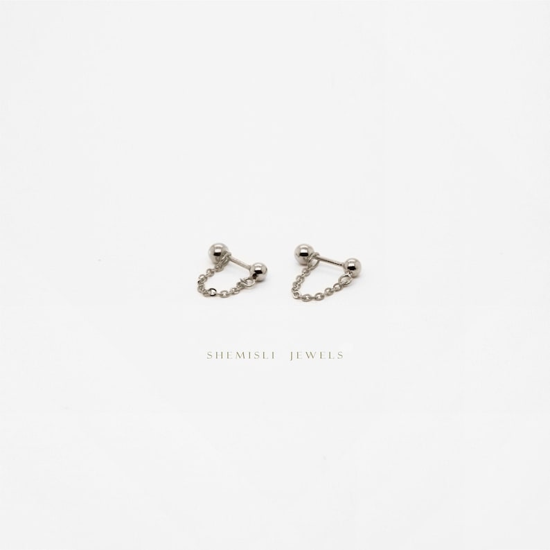 Simple Chain Helix Earring