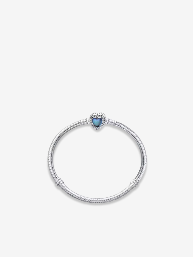 Midnight Heart Clasp Bracelet