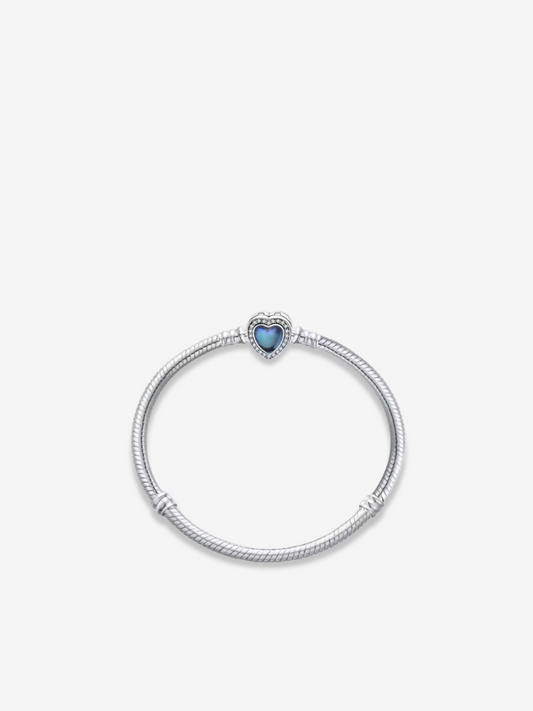 Midnight Heart Clasp Bracelet