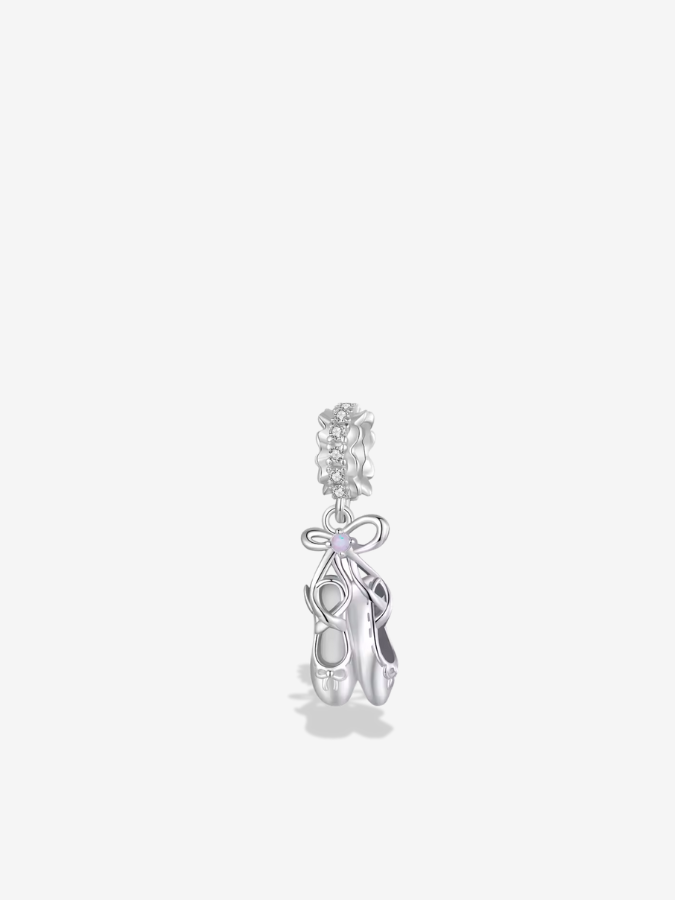 Dancing Ballet Shoes Dangle Charm