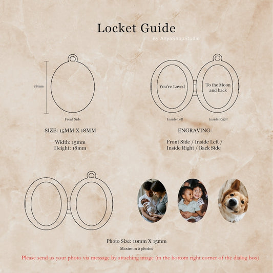 Custom Photo Locket Necklace