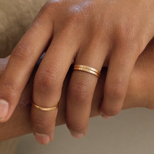 Custom Engraved Name Ring